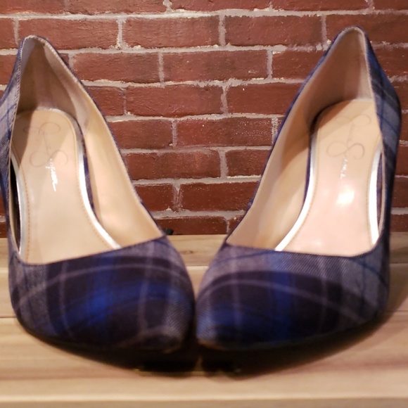 Jessica Simpson Shoes - Jessica Simpson Flannel Plaid Heels